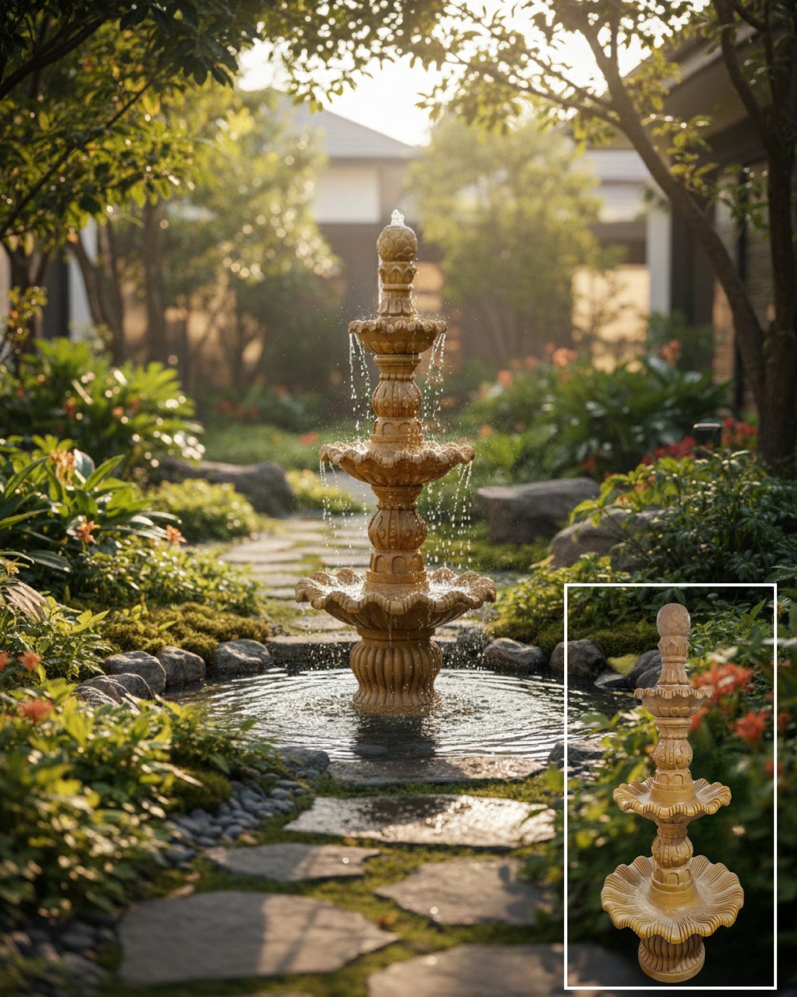 Marble Garden Fountain